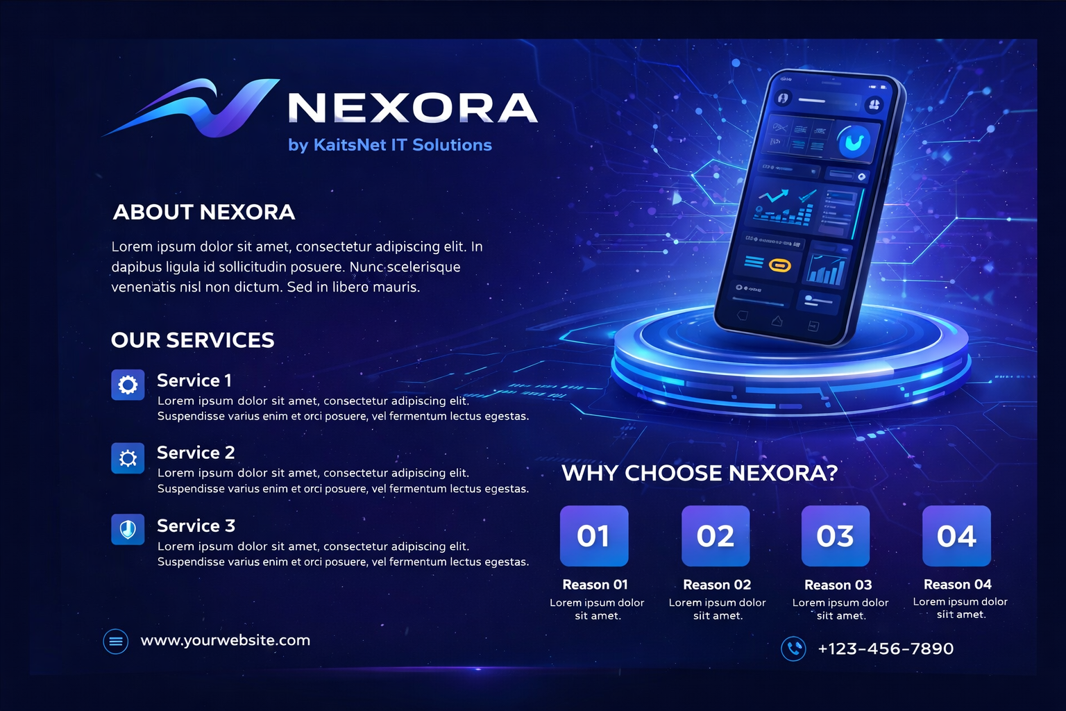 Nexora logo design